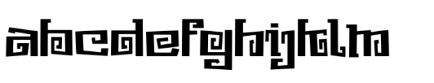Ancientos Regular Font LOWERCASE