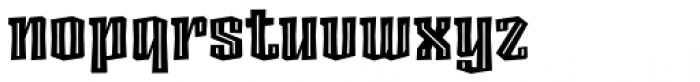 Ancoa Black Inline Font LOWERCASE