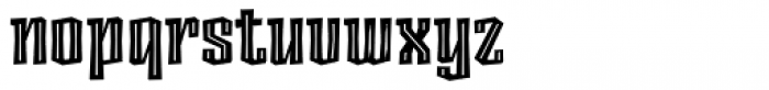 Ancoa Extra Bold Inline Font LOWERCASE