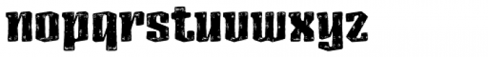 Ancoa Rough Four Font LOWERCASE