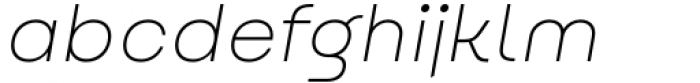 Ancress Light Italic Font LOWERCASE