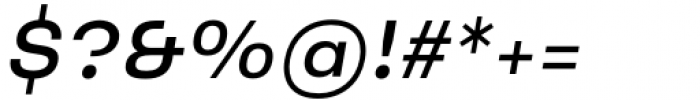 Ancress Semi Bold Italic Font OTHER CHARS