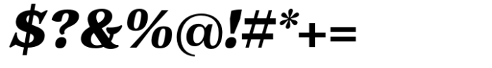 Ancyra Body Heavy Italic Font OTHER CHARS