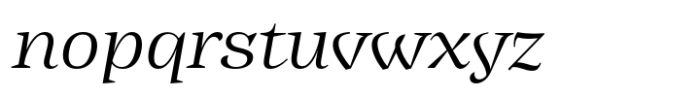 Ancyra Body Light Italic Font LOWERCASE