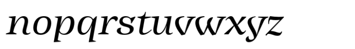 Ancyra Body Regular Italic Font LOWERCASE