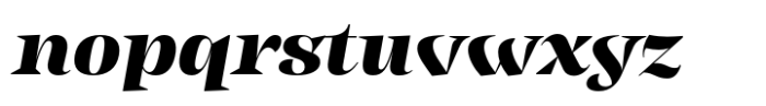 Ancyra Head Heavy Italic Font LOWERCASE