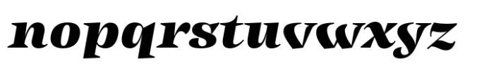 Ancyra Subhead Black Italic Font LOWERCASE