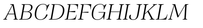 Ancyra Subhead Extra Light Italic Font