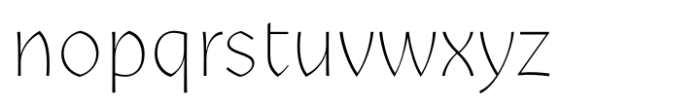 Andaluz Thin Font LOWERCASE