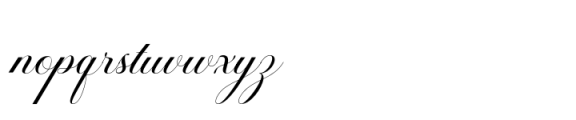 Andara Calligraphy Script Font LOWERCASE