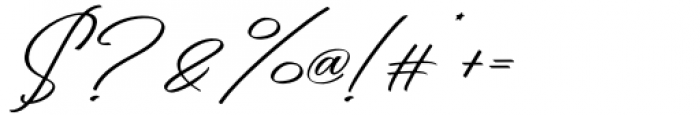 Andasia Regular Font OTHER CHARS