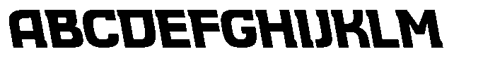Andenes  Oblique backslash Font UPPERCASE