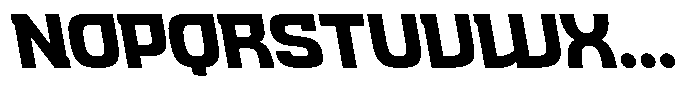Andenes  Oblique backslash Font UPPERCASE