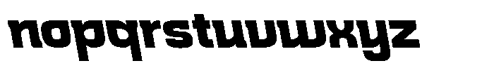 Andenes  Oblique backslash Font LOWERCASE