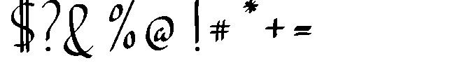 Andenia Font OTHER CHARS