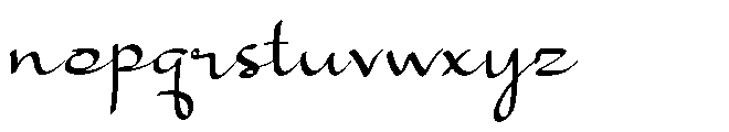 Andenia Font LOWERCASE
