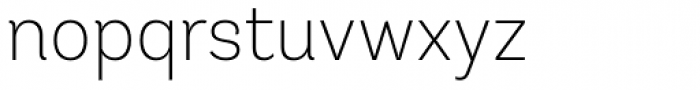 Andes ExtraLight Font LOWERCASE