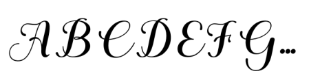 Andeya Italic Font UPPERCASE