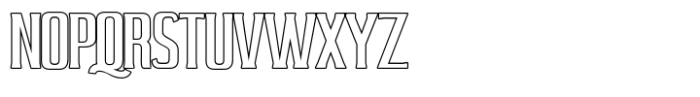 Andhelia  Outline Font UPPERCASE