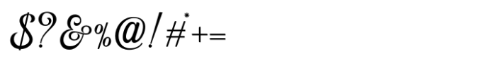 Andhelia  Thin Font OTHER CHARS