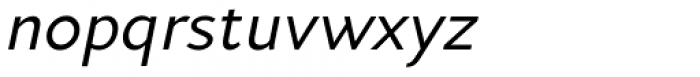 Andis Medium Italic Font LOWERCASE