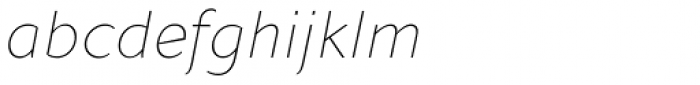 Andis Thin Italic Font LOWERCASE