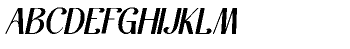 Andores Italic Font UPPERCASE