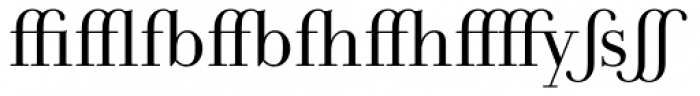 Andrade Ligatures Font OTHER CHARS
