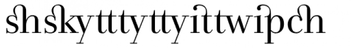 Andrade Ligatures Font LOWERCASE