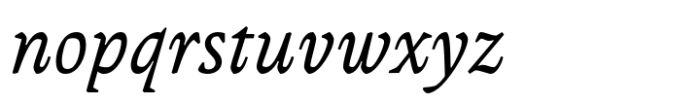 Andralis ND Italic Font LOWERCASE