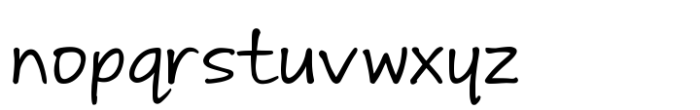 Andrea Handwriting Andrea's Hand Upright Regular Font LOWERCASE