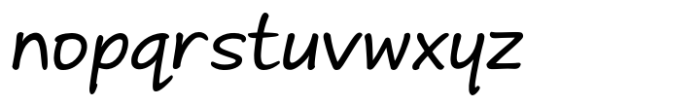 Andrea Handwriting II Andrea II Print Slant Medium Regular Font LOWERCASE