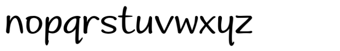 Andrea Handwriting II Andrea II Print Upright Nib Regular Font LOWERCASE