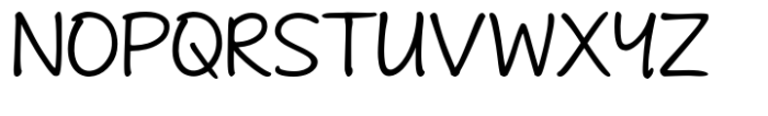 Andrea Handwriting II Andrea II Print Upright Regular Font UPPERCASE