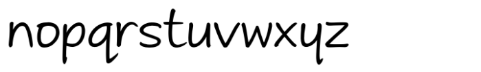 Andrea Handwriting II Andrea II Print Upright Regular Font LOWERCASE