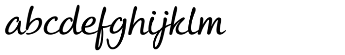 Andrea Handwriting II Andrea II Script Slant Nib Regular FONT