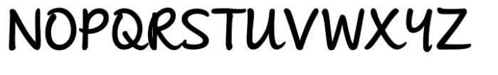 Andrea Handwriting II Andrea II Script Upright Bold Font UPPERCASE
