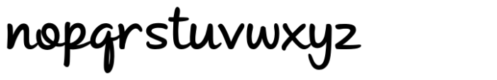 Andrea Handwriting II Andrea II Script Upright Bold Font LOWERCASE