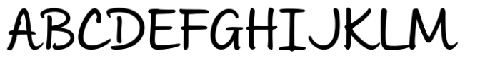 Andrea Handwriting II Andrea II Script Upright Medium Regular Font UPPERCASE