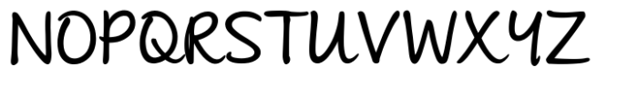 Andrea Handwriting II Andrea II Script Upright Medium Regular Font UPPERCASE