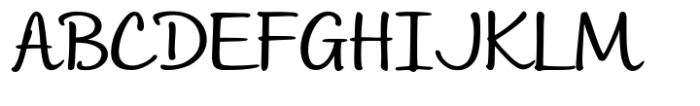 Andrea Handwriting II Andrea II Script Upright Nib Regular Font UPPERCASE