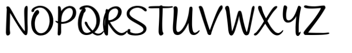 Andrea Handwriting II Andrea II Script Upright Nib Regular Font UPPERCASE
