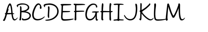 Andrea Handwriting II Andrea II Script Upright Regular Font UPPERCASE