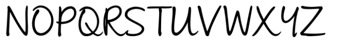 Andrea Handwriting II Andrea II Script Upright Regular Font UPPERCASE