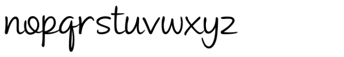 Andrea Handwriting II Andrea II Script Upright Regular Font LOWERCASE
