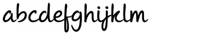 Andrea II Script Upright Medium Font LOWERCASE
