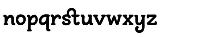 Andrea Typed Bold Font LOWERCASE