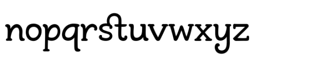 Andrea Typed Regular Font LOWERCASE
