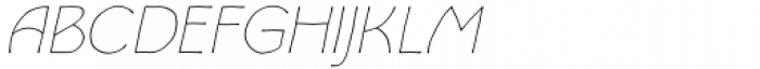 Andreis Thin Italic Font LOWERCASE
