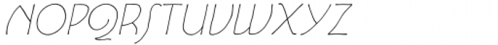 Andreis Thin Italic Font LOWERCASE